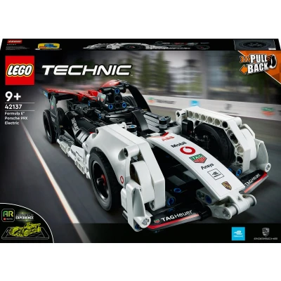 Afbeelding van LEGO 42137 Technic Formula E Porsche 99X Electric, interactieve raceauto, met pull back, VR app, cadeau idee voor jongens en meisjes