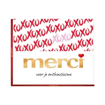 Afbeelding van merci voor je enthousiasme 250g Finest Selection Assorted chocolade bonbons