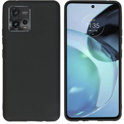 Afbeelding van iMoshion Hoesje Geschikt voor Motorola Moto G72 Siliconen Color Backcover Zwart