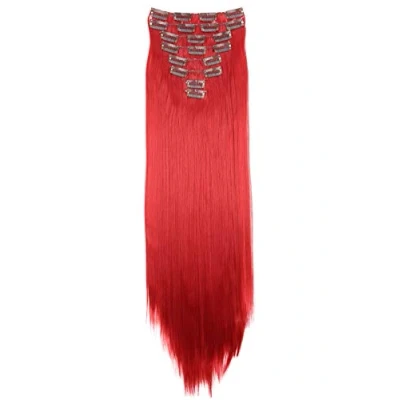 Afbeelding van PRETTYSHOPCE13 Haarverlenging, XL, 60 cm, 7 stuks, rood