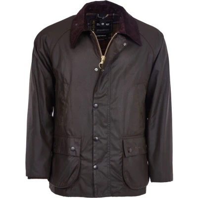 Afbeelding van Barbour Classic Bedale Wax Jas Olijfgroen maat 56 Heren met Regular fit Pasvorm Katoen