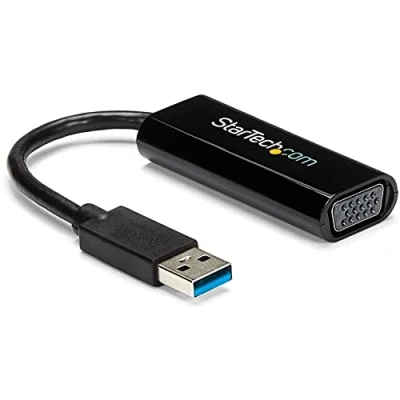 Image de StarTech.com adaptateur vidéo Carte Graphique externe Mince Multi Montieur USB 3.0 vers VGA 1920 x 1200 / 1080p T5 302 noir