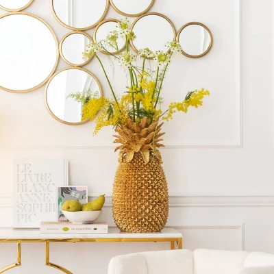 Afbeelding van KARE decoratieve vaas Ananas, hoogte 50 cm, polyresin, handgemaakt