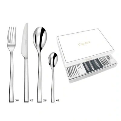 Afbeelding van Couzon Side 24 delig Bestekset in Geschenkdoos