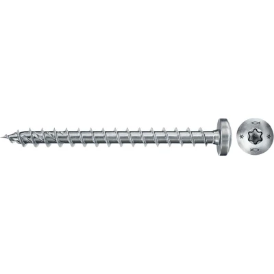 Afbeelding van Fischer Power Fast II 670240 Spaanplaatschroeven 4 mm 50 Binnen T, Interne vertanding, TX, Torx, T profiel Staal Galvanisch verzinkt 200 stuk(s)