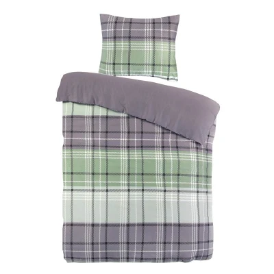 Afbeelding van Papillon Felix dekbedovertrek 1 persoons (140x200/220 cm + sloop) Paars,Groen
