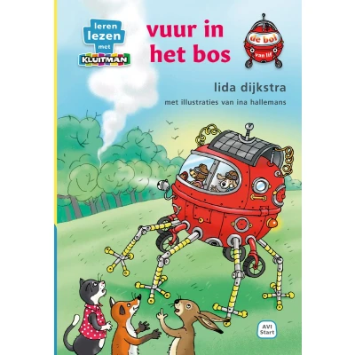 Afbeelding van Leren lezen met Kluitman de bol van lif. vuur in het bos