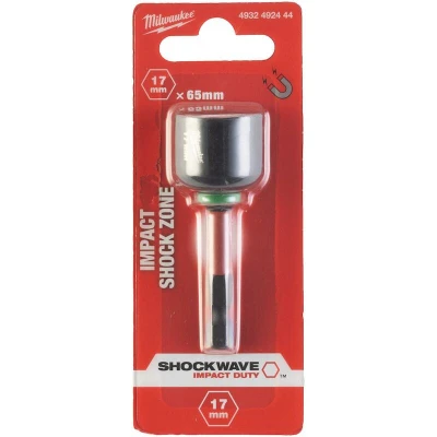 Afbeelding van MILWAUKEE 4932492444 SHOCKWAVE slagdop magnetisch Hex17 x 65 mm