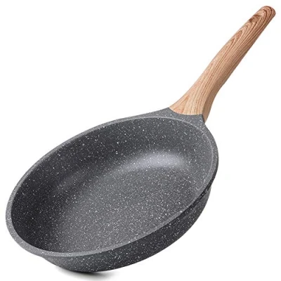 Afbeelding van Bakpannen inductie met Anti aanbaklaag 28cm, Omelet Pan Bakpanne Braadpannen Koekenpan, Gegoten Aluminium Granieten Pan, Aanpassen aan Gasfornuis en Inductiefornuis.