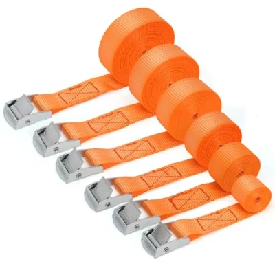 Afbeelding van 6 Pcs Orange Lashing Strap 1m, 2m, 3m, 4m, 5m, 6m Polyster