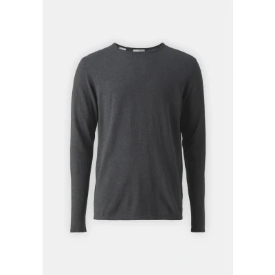 Afbeelding van Selected Homme Slhrome LS CREW NECK B NOOS Trui, Heren, Maat: Small, Antracit