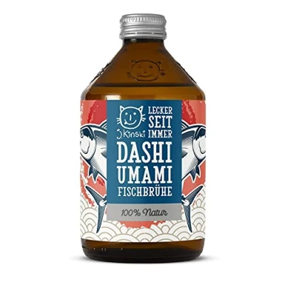 Afbeelding van J.Kinski Biologische Dashi visbouillon (6 x 525 ml) Umami afkooksel van tonijnvis en wakame zeewier, voorzichtig bereid zonder additieven conserveringsmiddelen, Paleo &amp; ketogeen dieet