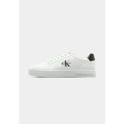 Afbeelding van Calvin Klein Jeans Classic Cupsole MONO Sneakers laag, Heren, Maat: 40, Bright white/black Schoenen