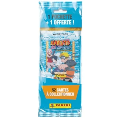 Image de Fat Pack 1 Poch Achetée + Offerte Panini Naruto 52 Cartes