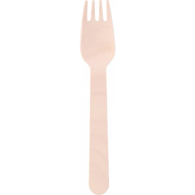Afbeelding van Cuisine Elegance Houten Vorken 16 cm 12 Stuks
