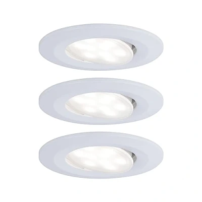 Afbeelding van Paulmann Calla LED inbouwlamp voor badkamer Set van 3 stuks 18 W IP65 Wit (mat)