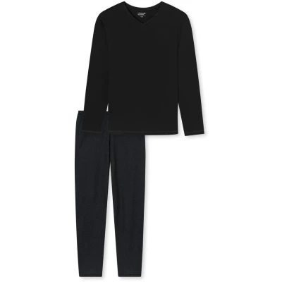 Afbeelding van uncover by Schiesser SET Pyjama, Heren, Maat: 48, Schwarz