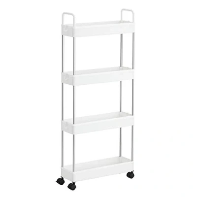 Afbeelding van SONGMICS KSC018W01 keukentrolley met wielen, 40 x 13,5 93 cm, wit