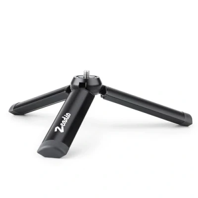 Afbeelding van Zeadio Miniatuur statief van metaal, compacte tafelstandaard voor Smooth 4, Osmo Mobile, Vimble 2, cardanhandgreep stabilisator en alle camera&#039;s