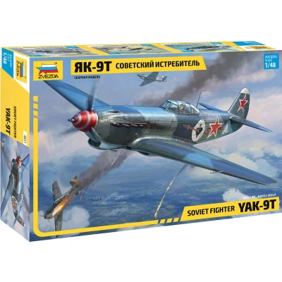 Afbeelding van 1:48 Zvezda 4831 Soviet Fighter Yak 9T Plastic Modelbouwpakket
