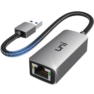 Afbeelding van uni USB Ethernet adapter 1000 Mbps, 3.0 naar LAN van aluminium, netwerkadapter voor pc, laptop, Windows 10/8.1/8/7, XP, Vista, Mac/Linux enz.