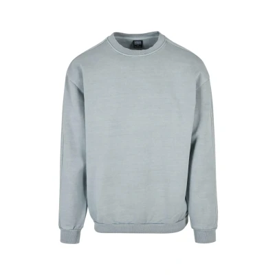Afbeelding van Urban Classics Heavy Terry Garment DYE CREW Sweater, Heren, Maat: 5XL, Summerblue