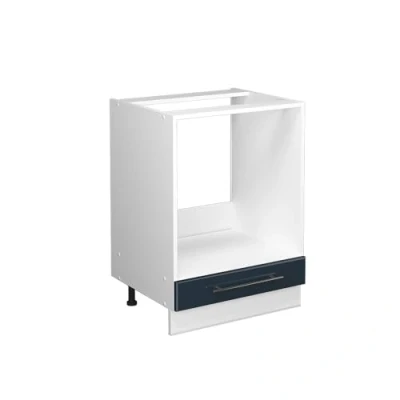 Afbeelding van Vicco Ovenombouwkast Fame Line, Donkerblauw hoogglans/Wit, 60 cm zonder werkblad