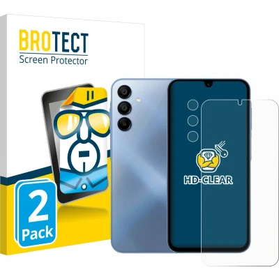 Afbeelding van BROTECT Screenprotector voor Samsung Galaxy A15 5G (Voor+Camera) Folie Beschermfolie transparant (2 Stuks)