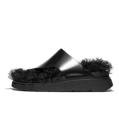 Afbeelding van Fitflop GEN CUT OUT Teensandalen, Dames, Maat: 37, All black Leer