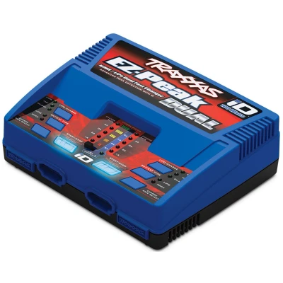 Afbeelding van Charger, EZ Peak Plus, 100W Duo LiPo/NiMH with iD Aut Bat EU