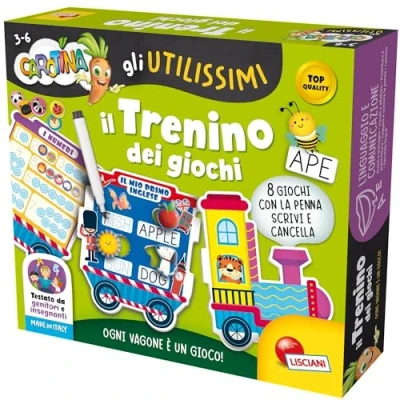 Afbeelding van Lisciani Spelletjes Wortel de zeer nuttige trein spellen