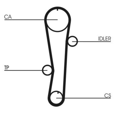 Afbeelding van Waterpomp + distributieriem set CONTINENTAL CTAM CT942WP1