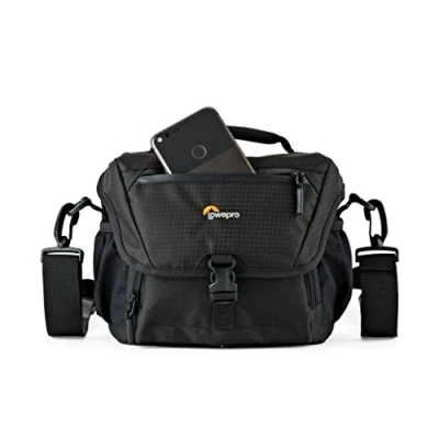 Image de Lowepro Nova 160 AW II Sac à bandoulière pour appareil photo numérique avec objectifs/drone Polyester 600D 150D 148T anti déchirure 190T 450D Shadow Rip noir