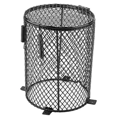Afbeelding van Reptile Heating Lamp Lampenkap, Brandwerende Keramische Beschermende Cover Dag Nacht Box Beschermer Kooi voor Brandende Voedingsdoos