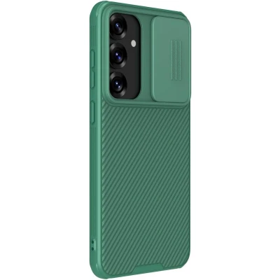 Afbeelding van Nillkin CamShield Hoesje Geschikt voor Samsung Galaxy S25 Back Cover met Camera Slider Extra Bescherming Groen