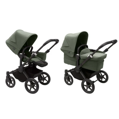 Afbeelding van Bugaboo Kinderwagen Donkey5 Mono Complete Black/Forest Green (Black Frame)