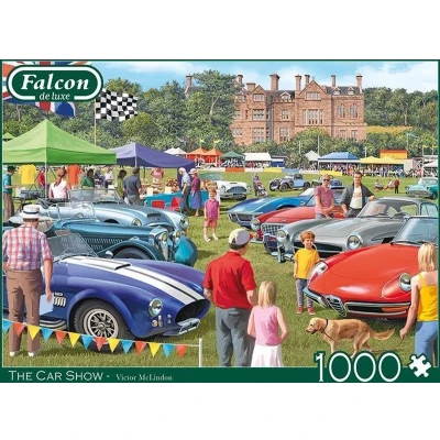 Afbeelding van Falcon puzzel The Car Show Legpuzzel 1000 stukjes