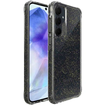 Afbeelding van imoshion Hoesje Geschikt voor Samsung Galaxy A55 Glitter Backcover 2.0 goud