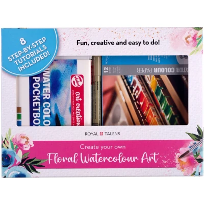 Afbeelding van Floral watercolour set