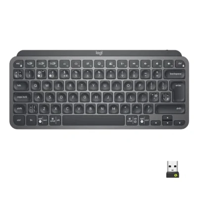 Afbeelding van Logitech MX Keys Mini for Business draadloos toetsenbord, verlicht, compact, Logi Bolt technologie, achtergrondverlichting, oplaadbaar, Windows/Mac/Chrome/Linux, Italiaans QWERTY, grijs