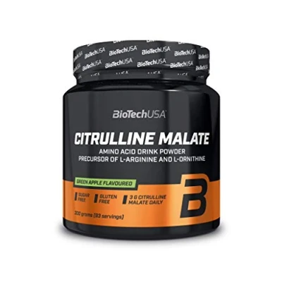 Afbeelding van Aminozuren Citrulline Malate 300g BiotechUSA Appel