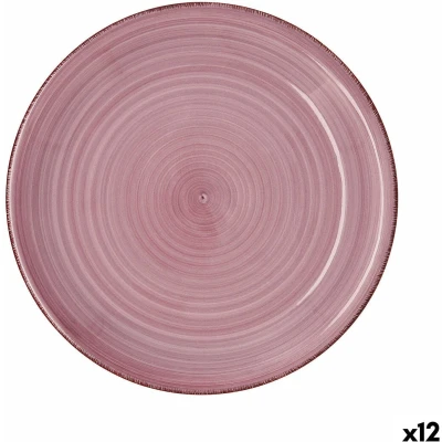 Afbeelding van Eetbord Quid Vita Peoni Roze Keramisch Ø 27 cm (12 Stuks)