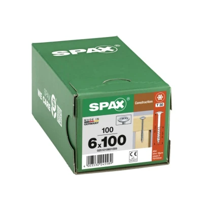 Afbeelding van Spax s spaanplaatschroeven tellerkop discuskop T30 6 x 100mm