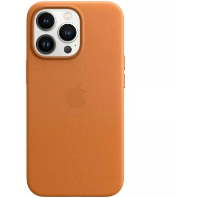 Afbeelding van Apple MagSafe Leren Back Cover Bruin iPhone 13 Pro