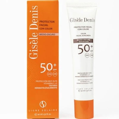 Afbeelding van Zonnebrandcrème met Kleur Gisèle Denis SPF 50+ Medium Dark (40 ml)