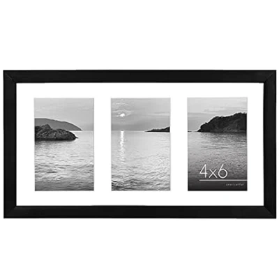 Afbeelding van Americanflat Collage fotolijst 10 x 15 cm poster drie portretfoto&#039;s van fotocollage lijst perfect voor familiefoto&#039;s