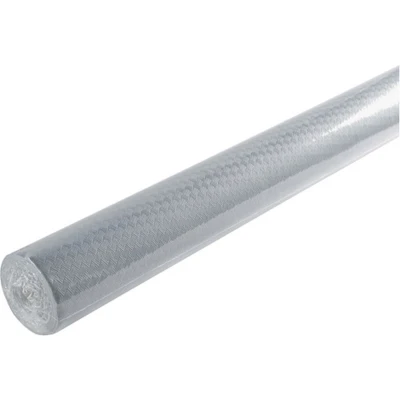 Afbeelding van Pro tafelkleed, ref. 802052l, wegwerptafelkleed gemaakt van versierd papier, unieke, esthetische en diepe versiering, rol 20 m lang 1,20 breed, kleur: metallic zilver, in Frankrijk