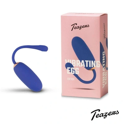 Afbeelding van Teazers Vibrerend ei Met Afstandsbediening Zonder Waterproof Blauw Siliconen