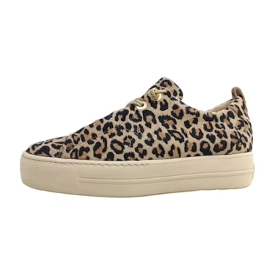 Afbeelding van Paul Green Sneakers laag, Dames, Maat: 43, Brown/black Veloursleer
