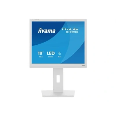 Image de iiyama ProLite B1980S W1 Écran LED 19&quot; 1280 x 1024 @ 75 Hz TN 250 cd/m² 1000:1 3 ms HDMI, DisplayPort haut parleurs blanc, mat